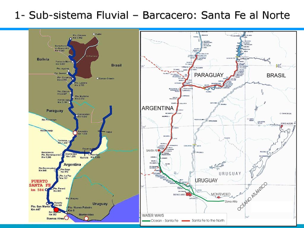 1- Sub-sistema Fluvial – Barcacero: Santa Fe al Norte