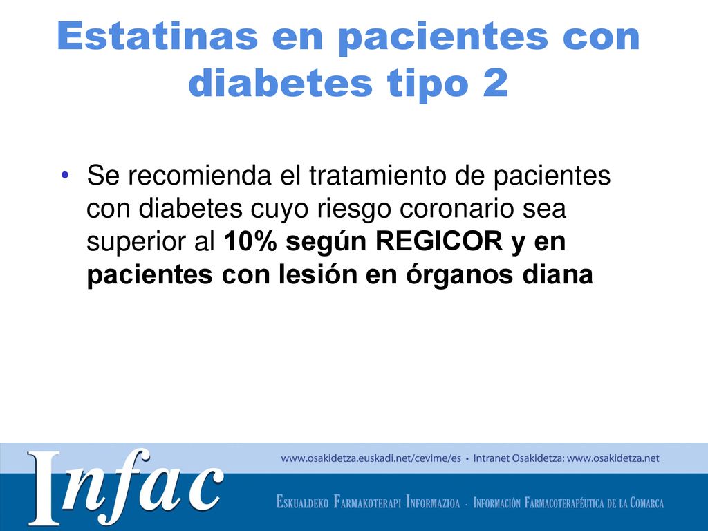 Estatinas en pacientes con diabetes tipo 2