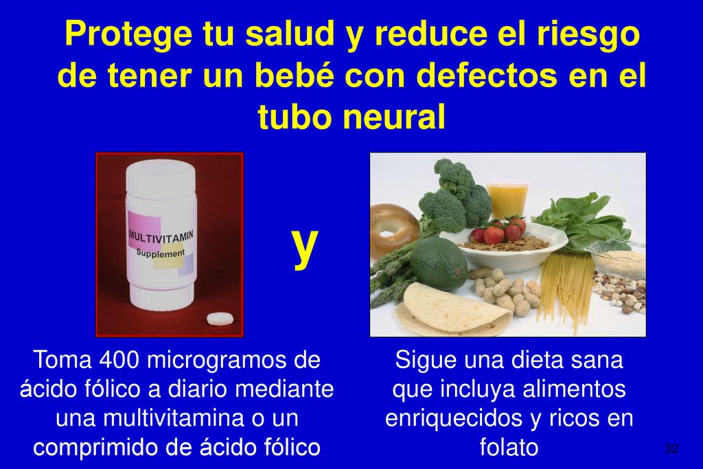 Protege tu salud y reduce el riesgo de tener un bebé con defectos en el tubo neural