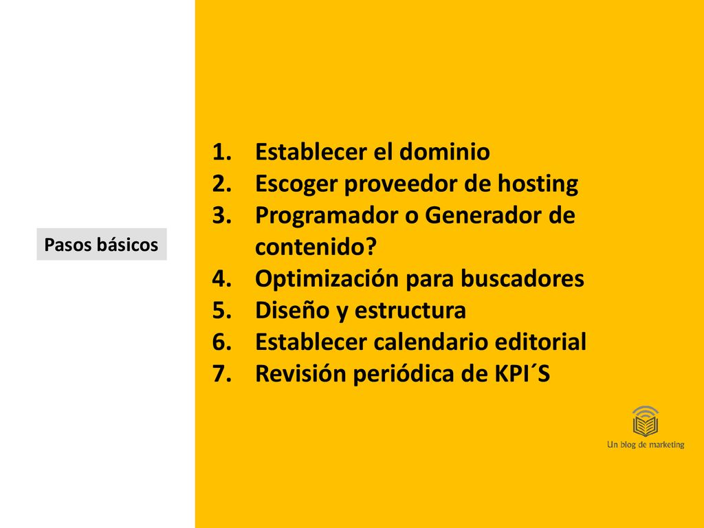 Escoger proveedor de hosting Programador o Generador de contenido