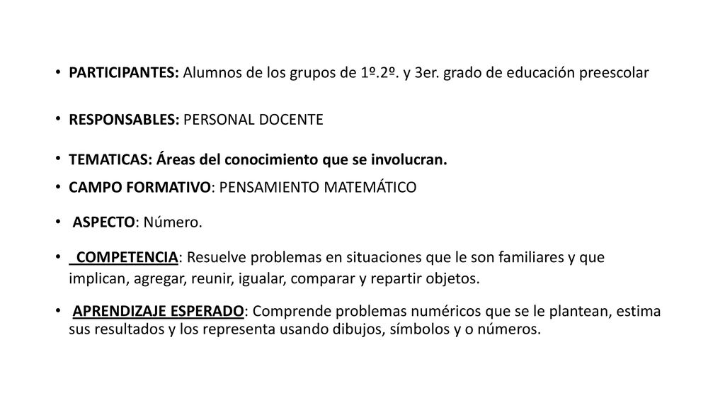 PARTICIPANTES: Alumnos de los grupos de 1º. 2º. y 3er