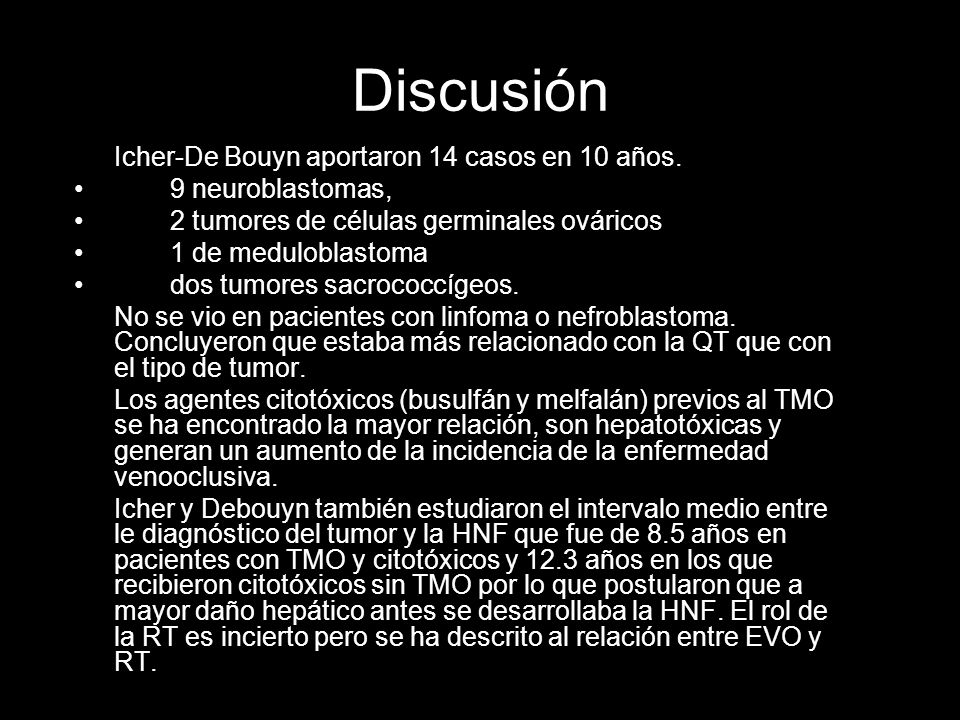 Discusión Icher-De Bouyn aportaron 14 casos en 10 años.
