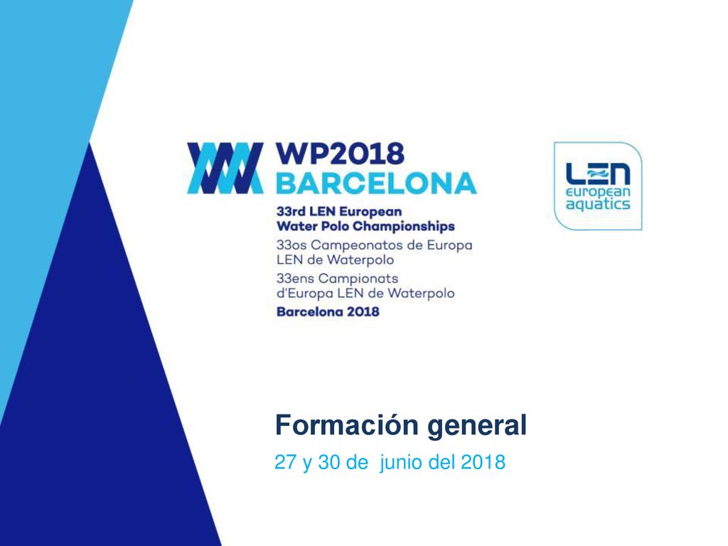 Formación general 27 y 30 de junio del 2018