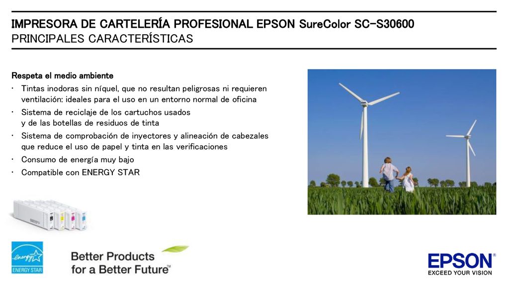IMPRESORA DE CARTELERÍA PROFESIONAL EPSON SureColor SC-S30600 PRINCIPALES CARACTERÍSTICAS