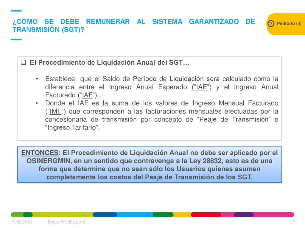 ¿CÓMO SE DEBE REMUNERAR AL SISTEMA GARANTIZADO DE TRANSMISIÓN (SGT)