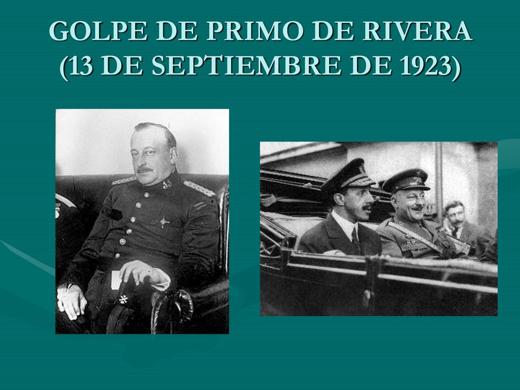 GOLPE DE PRIMO DE RIVERA (13 DE SEPTIEMBRE DE 1923)