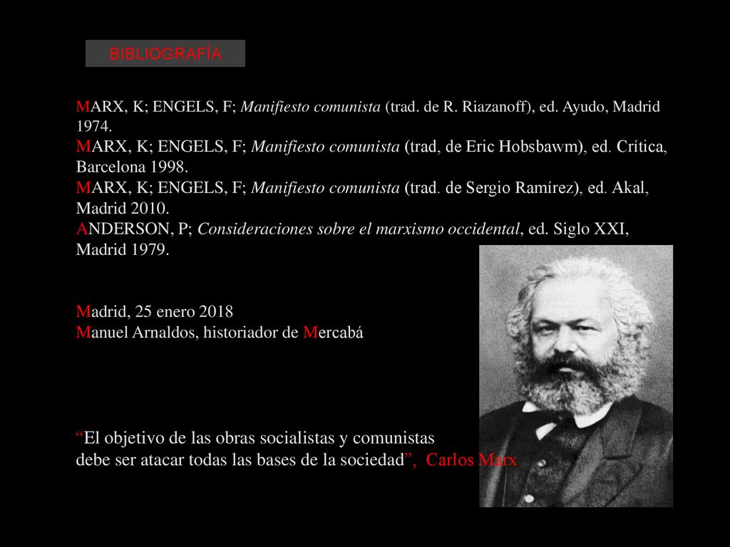 El objetivo de las obras socialistas y comunistas