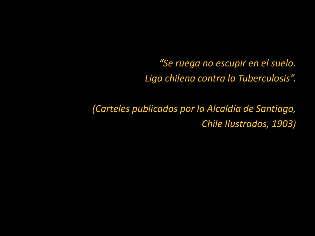 Se ruega no escupir en el suelo. Liga chilena contra la Tuberculosis