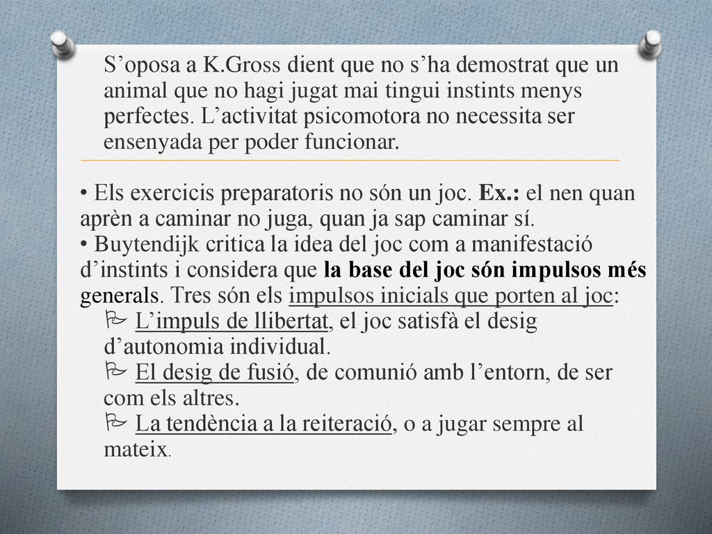  El desig de fusió, de comunió amb l’entorn, de ser com els altres.