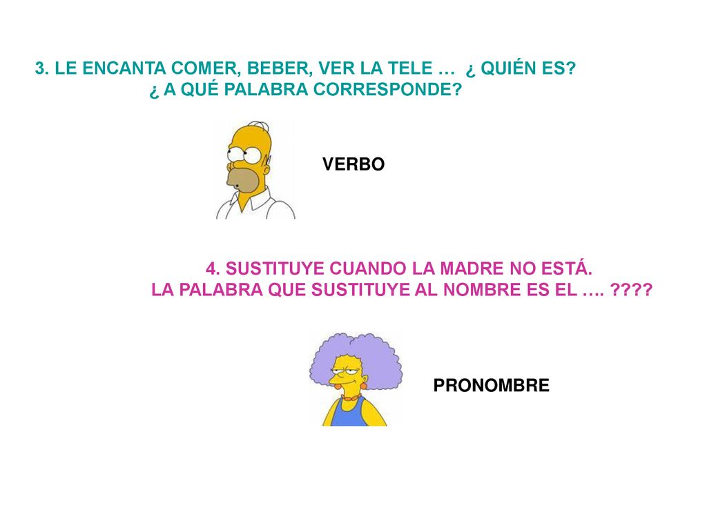 3. LE ENCANTA COMER, BEBER, VER LA TELE … ¿ QUIÉN ES