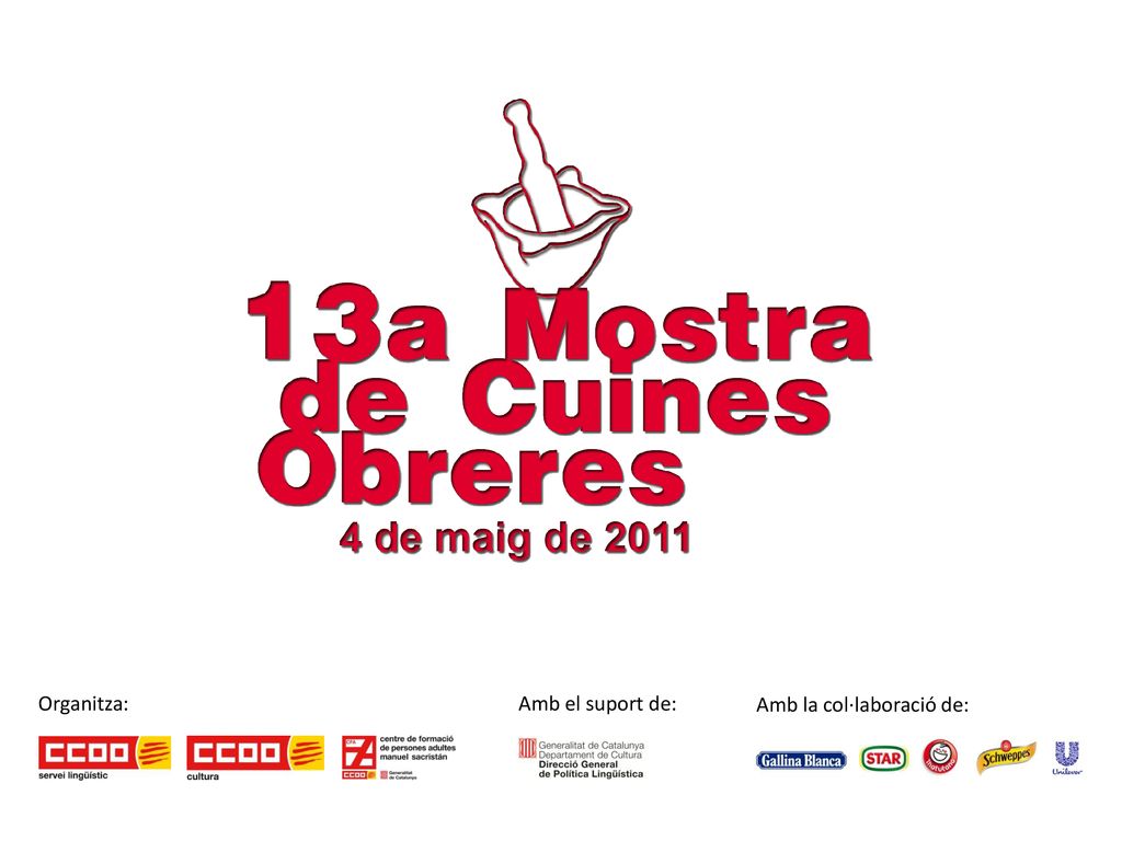 Organitza: Amb el suport de: Amb la col·laboració de: