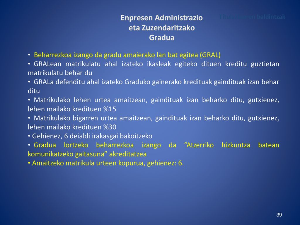 EKONOMIA ETA ENPRESA FAKULTATEA FACULTAD DE ECONOMÍA Y EMPRESA - Ppt ...