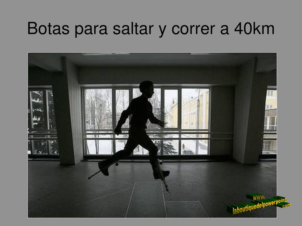 Botas para saltar y correr a 40km