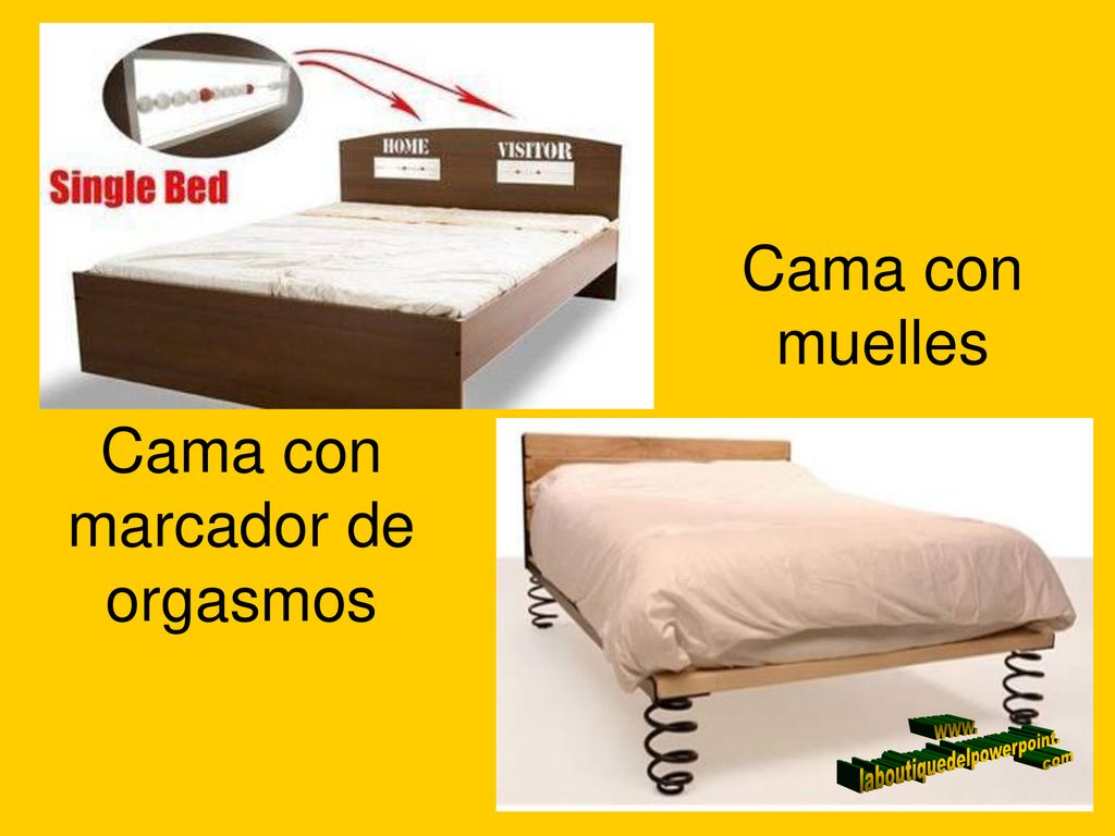 Cama con marcador de orgasmos