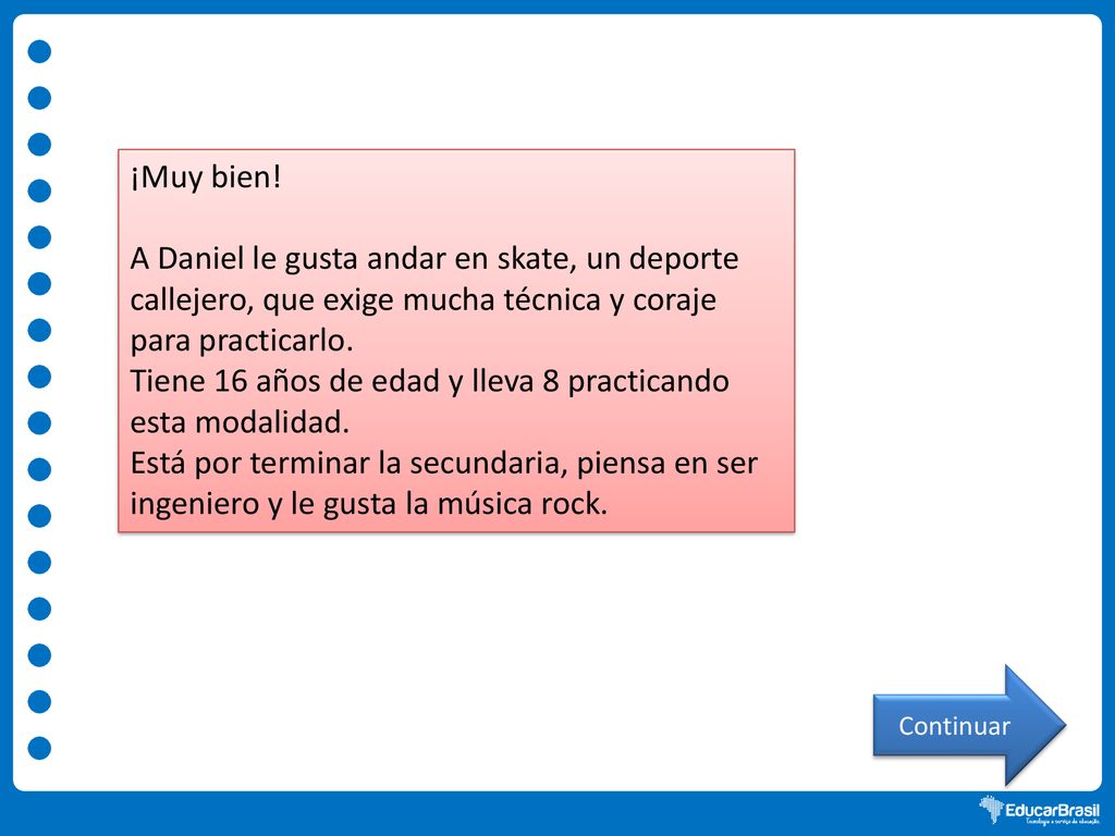 Tiene 16 años de edad y lleva 8 practicando esta modalidad.