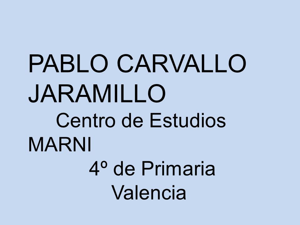 PABLO CARVALLO JARAMILLO