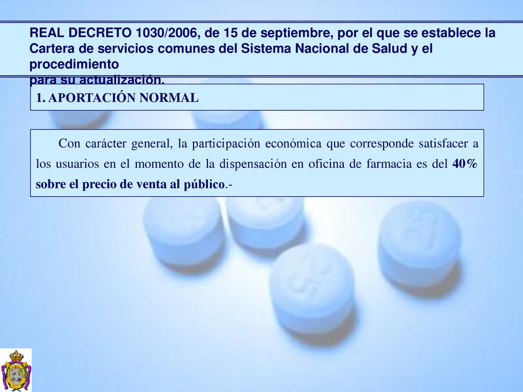 REAL DECRETO 1030/2006, de 15 de septiembre, por el que se establece la