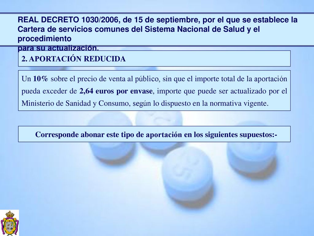 REAL DECRETO 1030/2006, de 15 de septiembre, por el que se establece la