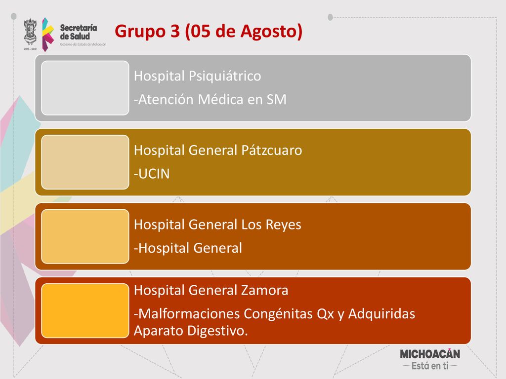 Grupo 3 (05 de Agosto) Hospital Psiquiátrico -Atención Médica en SM