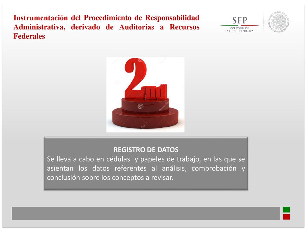 Instrumentación del Procedimiento de Responsabilidad Administrativa, derivado de Auditorías a Recursos Federales