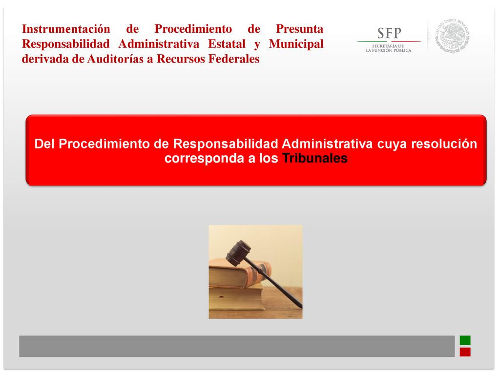 Instrumentación de Procedimiento de Presunta Responsabilidad Administrativa Estatal y Municipal derivada de Auditorías a Recursos Federales