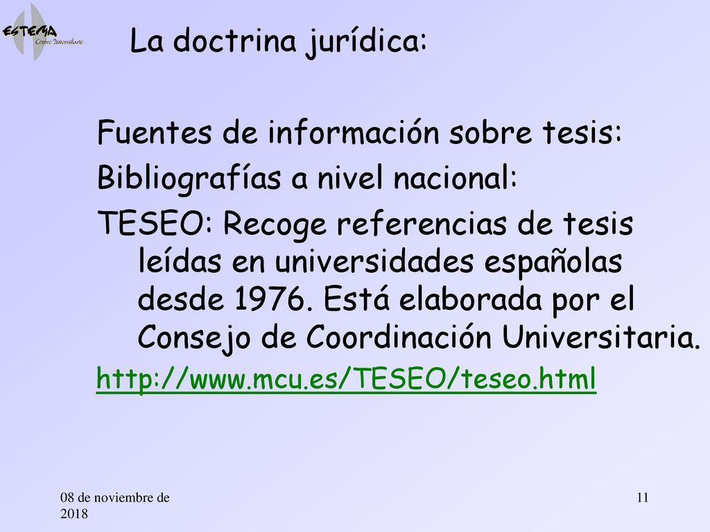 Fuentes de información sobre tesis: Bibliografías a nivel nacional: