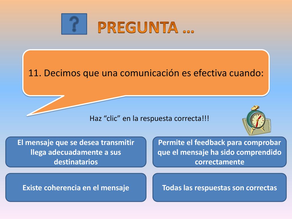 Existe coherencia en el mensaje Todas las respuestas son correctas
