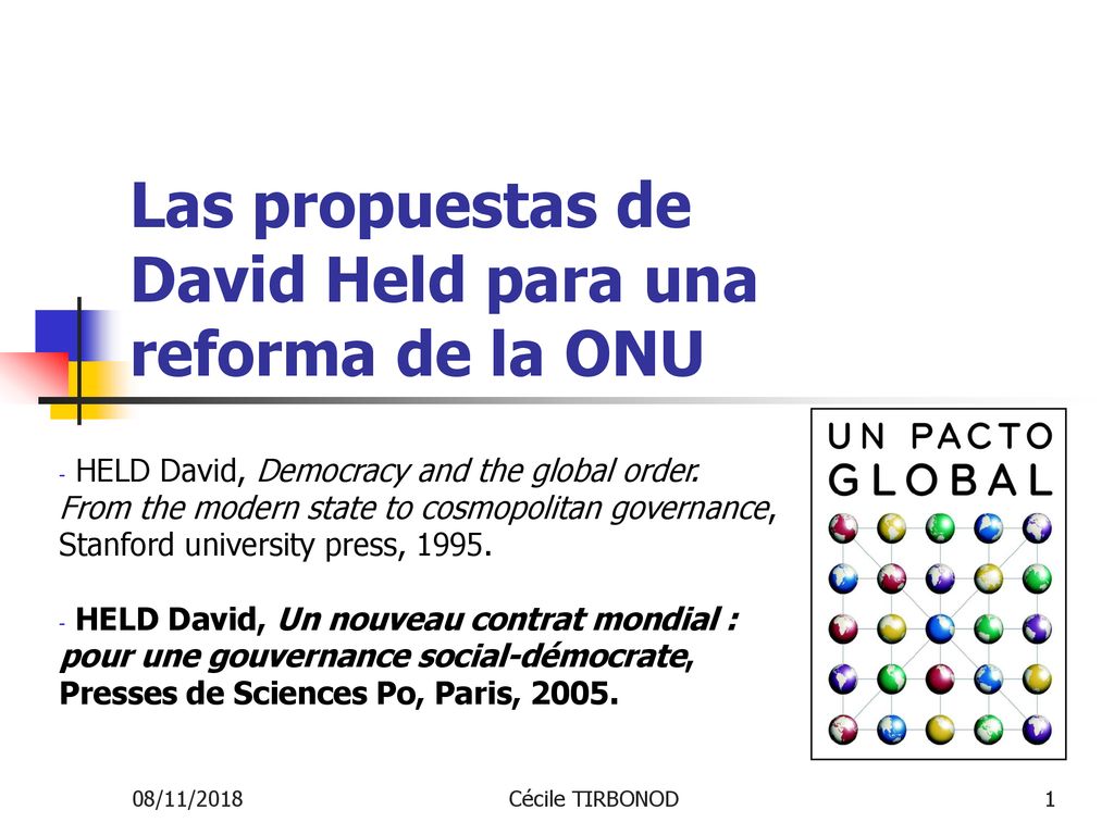Las propuestas de David Held para una reforma de la ONU