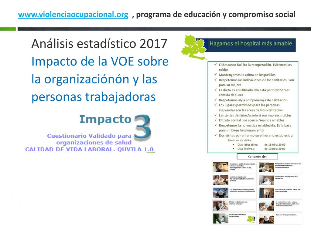 Impacto de la VOE sobre la organizaciónón y las personas trabajadoras