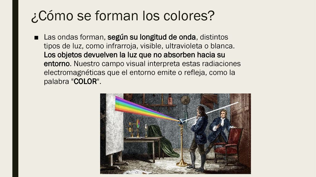 ¿Cómo se forman los colores