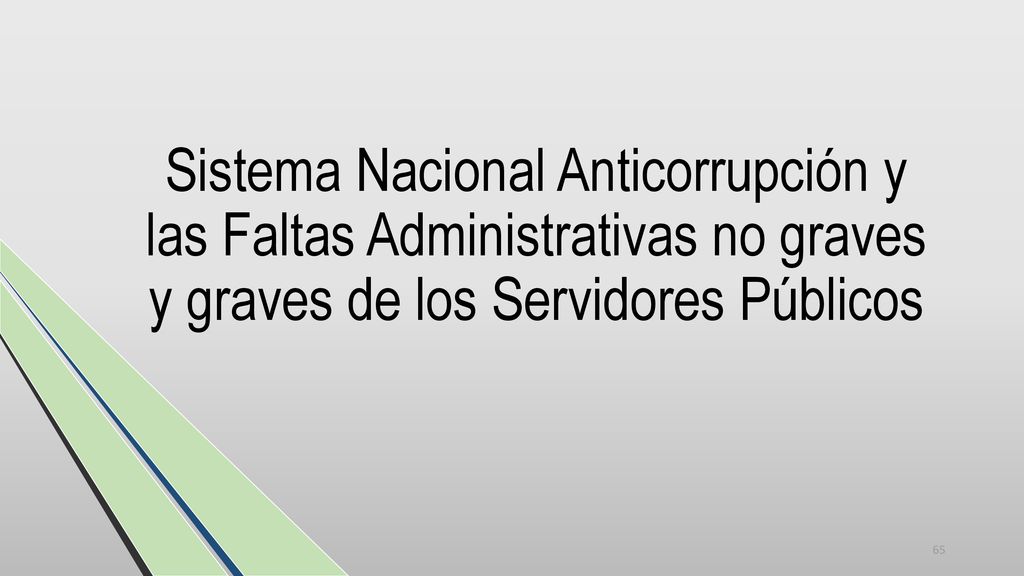 Sistema Nacional Anticorrupción y las Faltas Administrativas no graves y graves de los Servidores Públicos