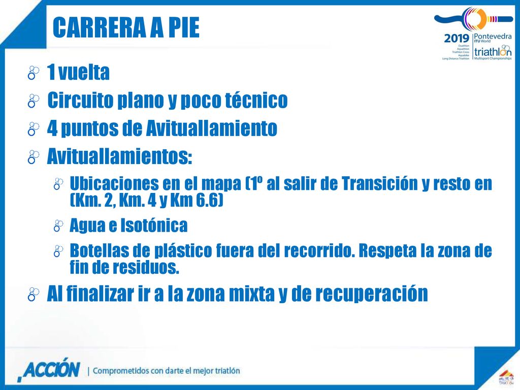 Carrera a pie 1 vuelta Circuito plano y poco técnico