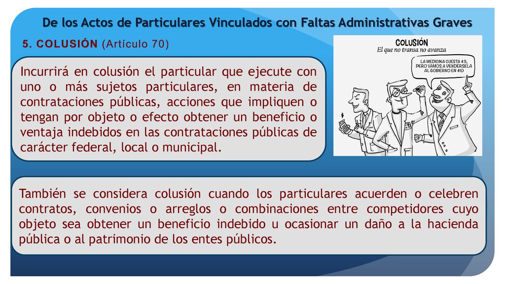 De los Actos de Particulares Vinculados con Faltas Administrativas Graves