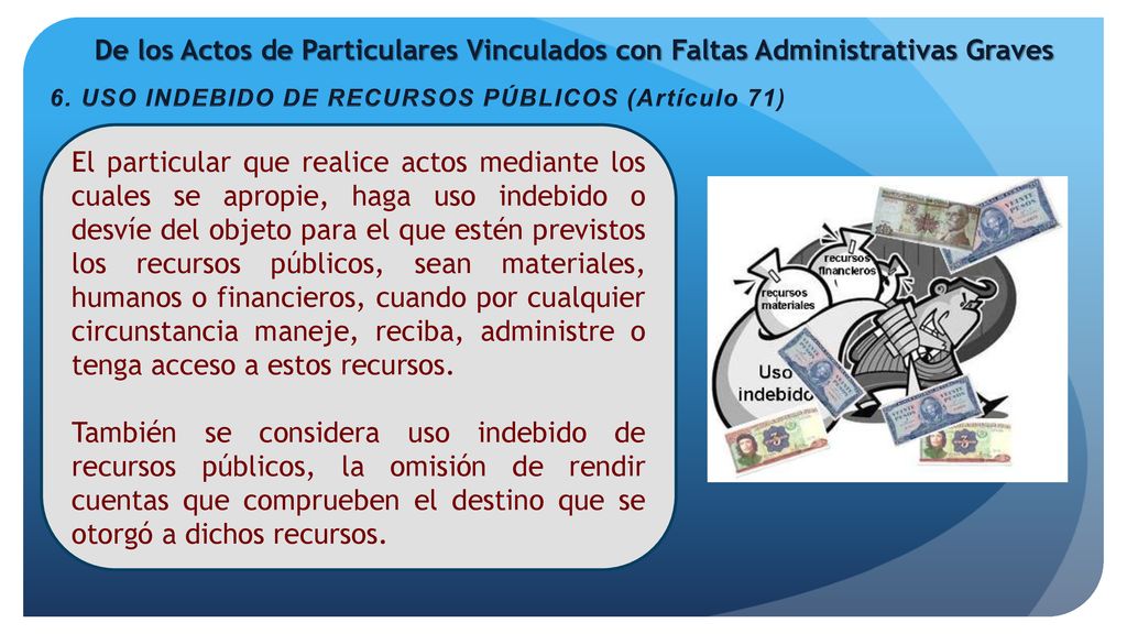 De los Actos de Particulares Vinculados con Faltas Administrativas Graves