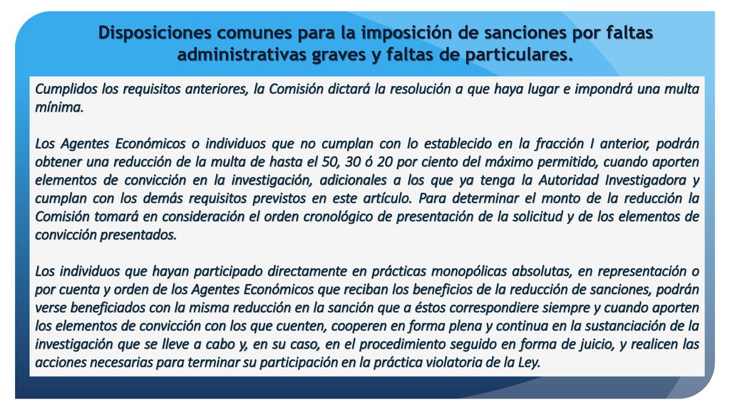Disposiciones comunes para la imposición de sanciones por faltas administrativas graves y faltas de particulares.