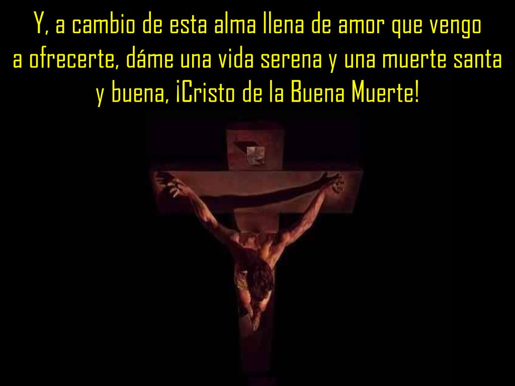 Y, a cambio de esta alma llena de amor que vengo