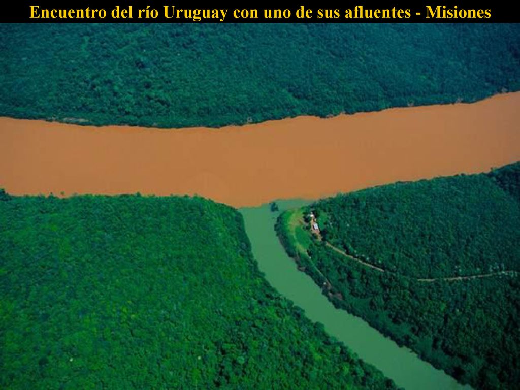 Encuentro del río Uruguay con uno de sus afluentes - Misiones