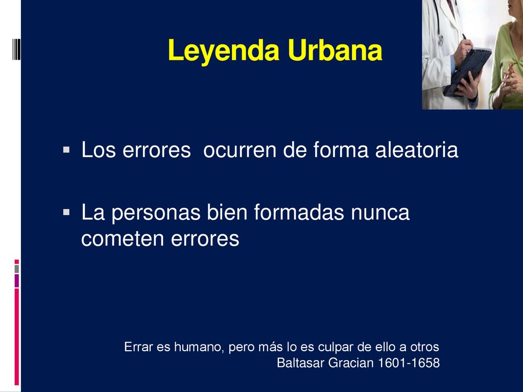 Leyenda Urbana Los errores ocurren de forma aleatoria
