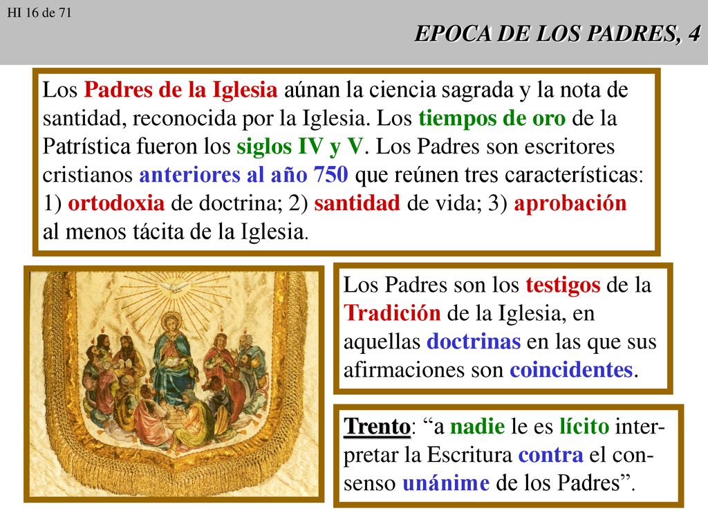 Los Padres de la Iglesia aúnan la ciencia sagrada y la nota de