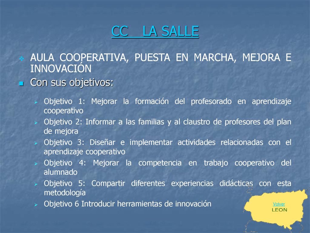 CC LA SALLE AULA COOPERATIVA, PUESTA EN MARCHA, MEJORA E INNOVACIÓN