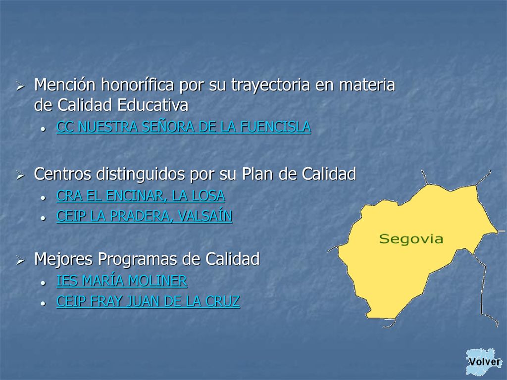 Mención honorífica por su trayectoria en materia de Calidad Educativa