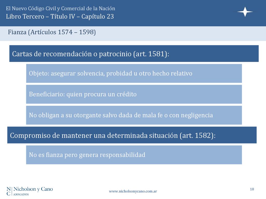 Cartas de recomendación o patrocinio (art. 1581): Defensas del Fiador