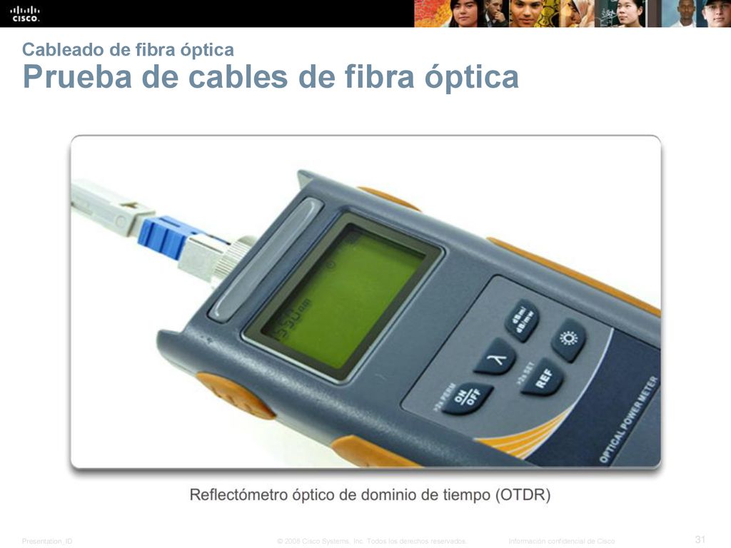 Cableado de fibra óptica Prueba de cables de fibra óptica