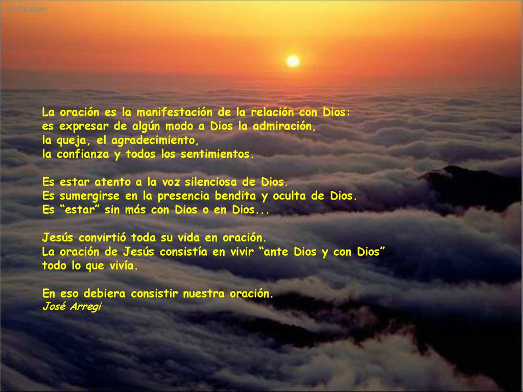 la queja, el agradecimiento, la confianza y todos los sentimientos.