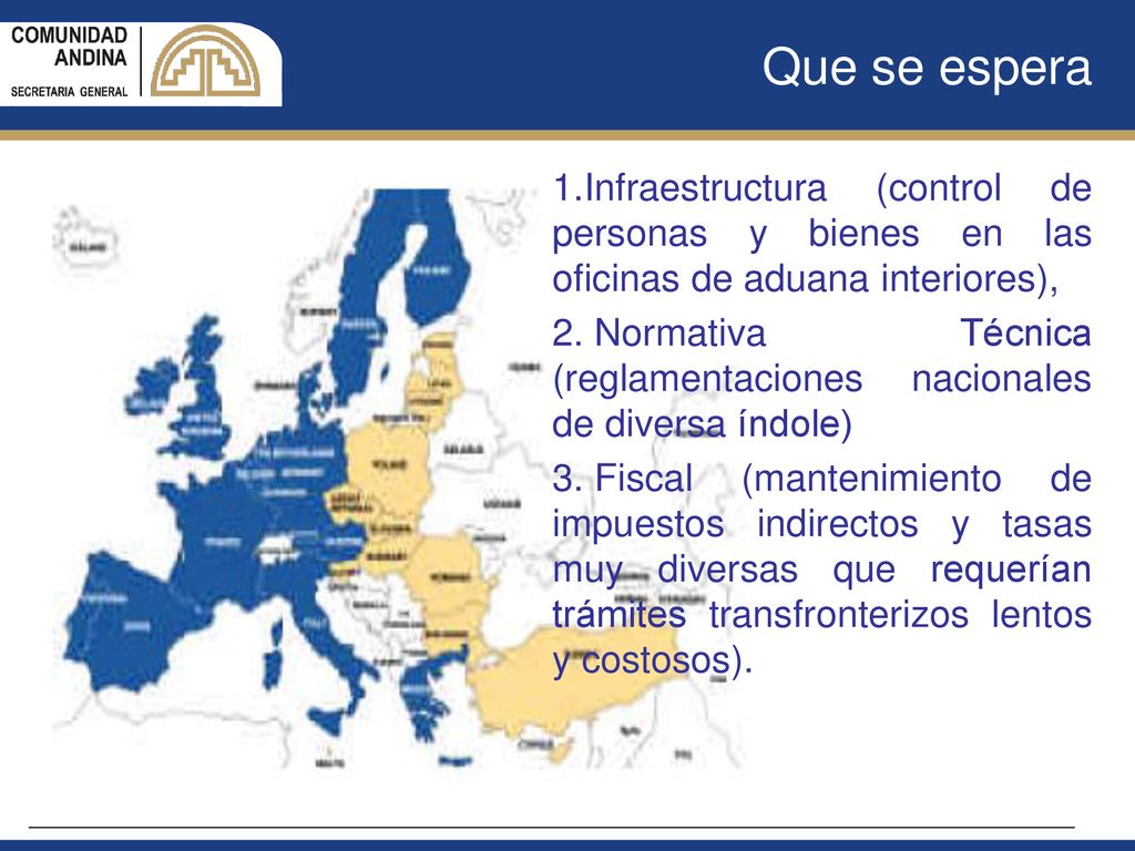 Que se espera Infraestructura (control de personas y bienes en las oficinas de aduana interiores),