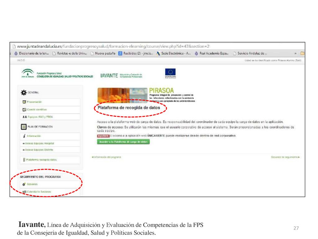 Iavante, Línea de Adquisición y Evaluación de Competencias de la FPS