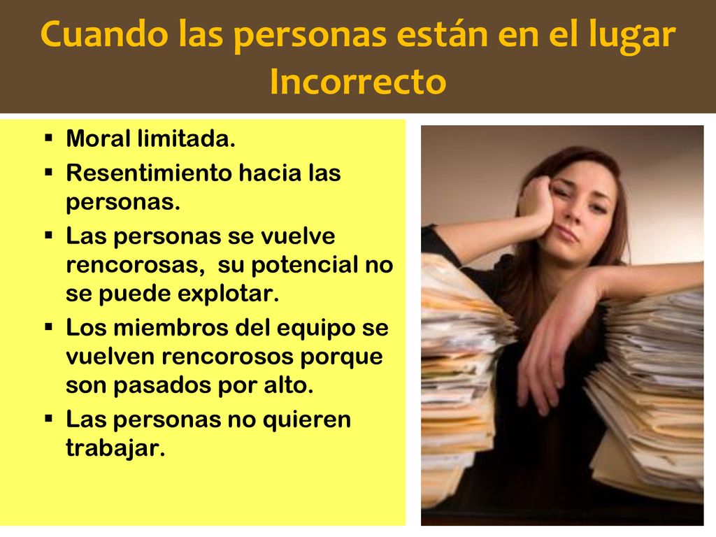 Cuando las personas están en el lugar Incorrecto