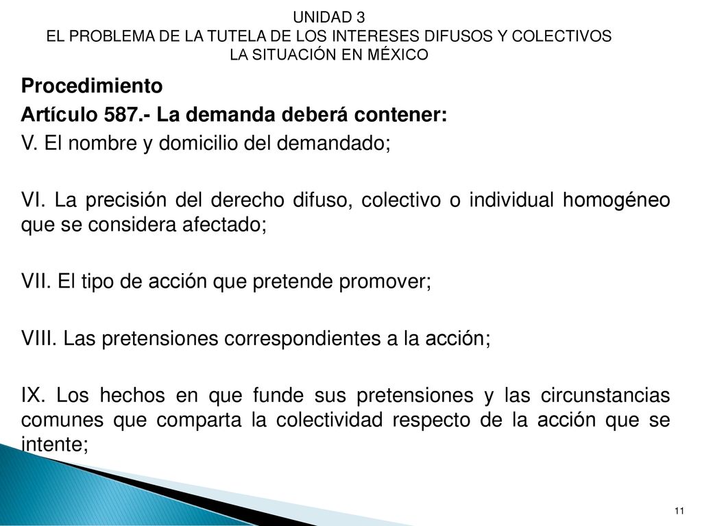UNIDAD 3 EL PROBLEMA DE LA TUTELA DE LOS INTERESES DIFUSOS Y COLECTIVOS