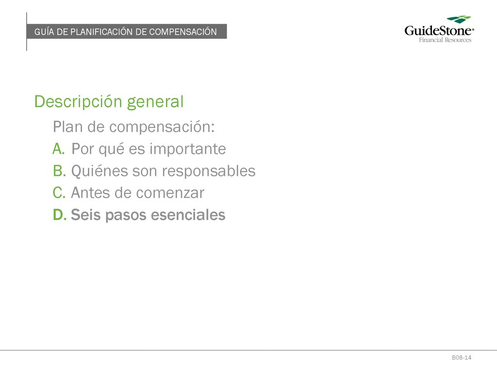 Descripción general Plan de compensación: Por qué es importante