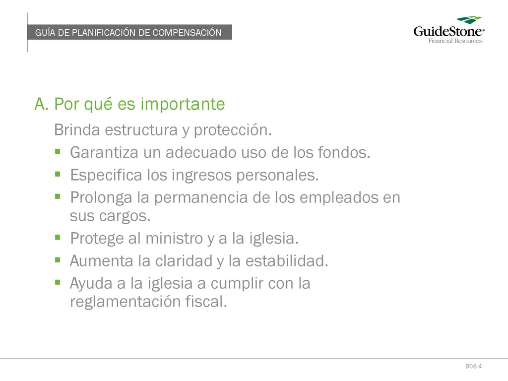A. Por qué es importante Brinda estructura y protección.